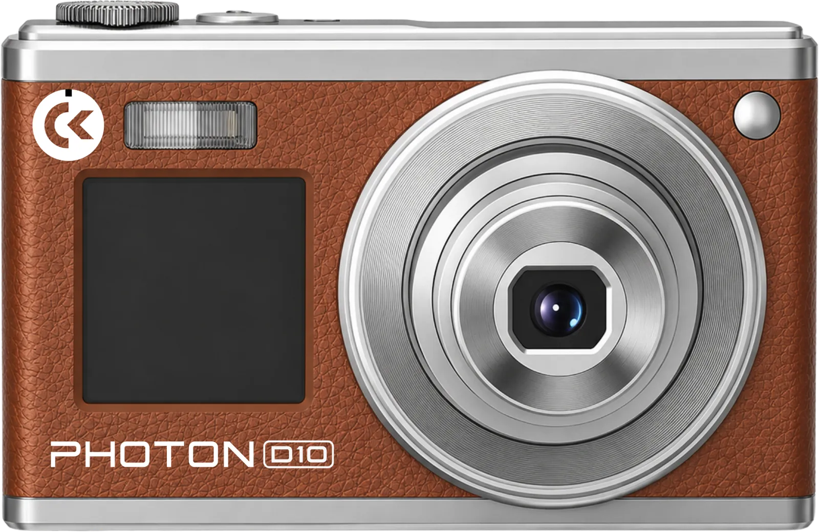 Cokian Photon D10 in brown leatherette, front view